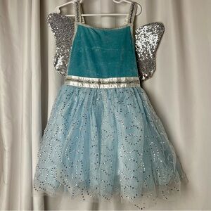 FAO Schwarz Glittery Blue and Silver Fairy Dress - 5/6